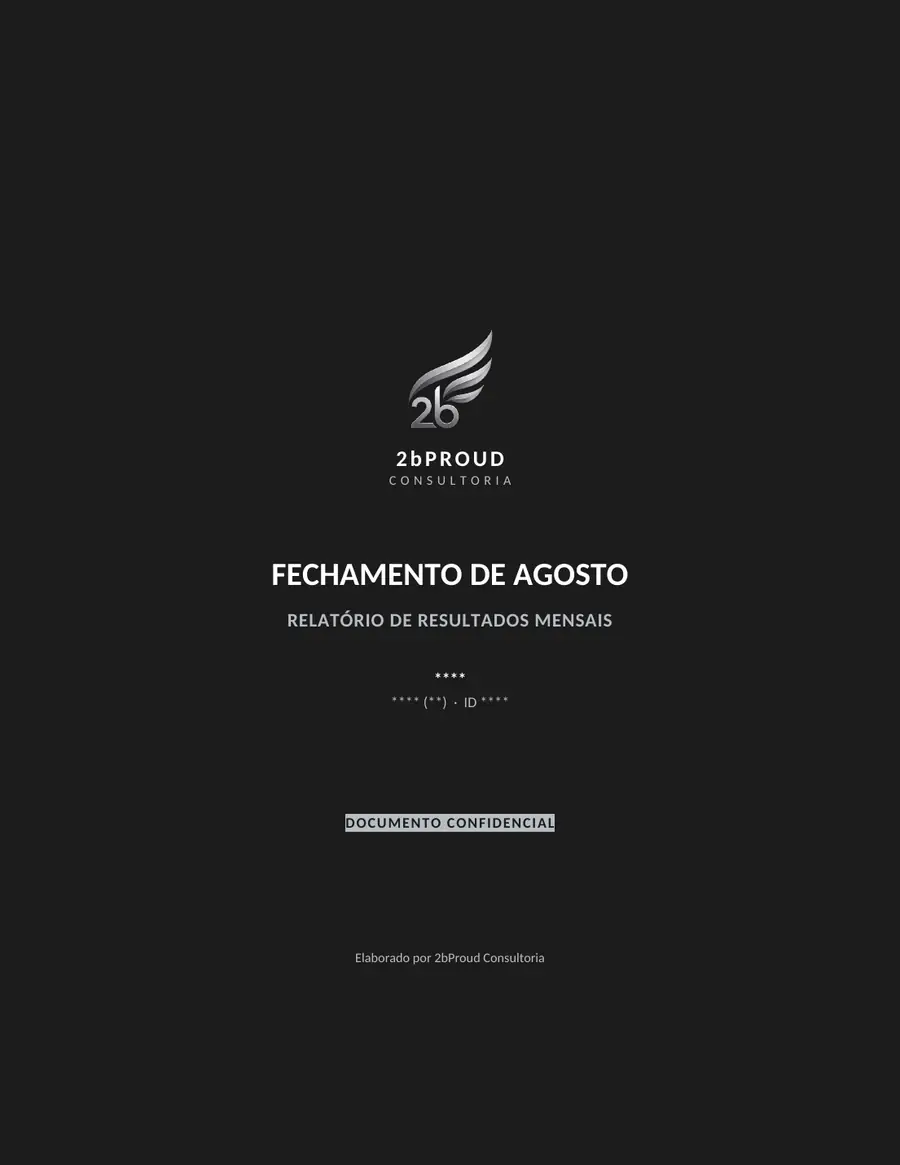Capa do relatório de exemplo